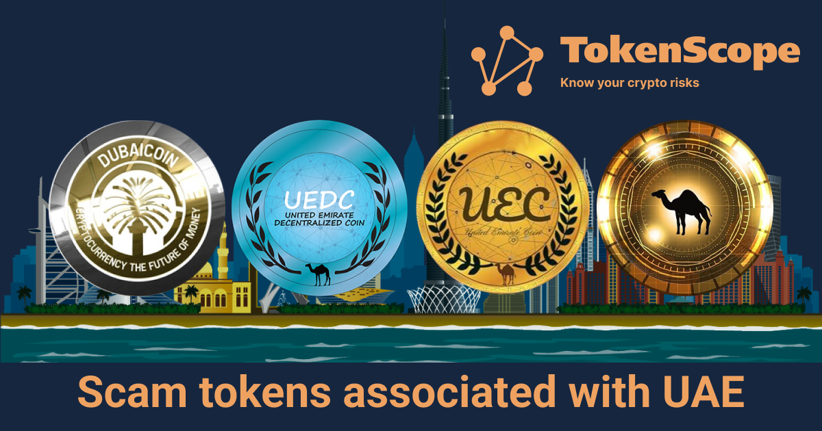 Scam tokens associated with UAE