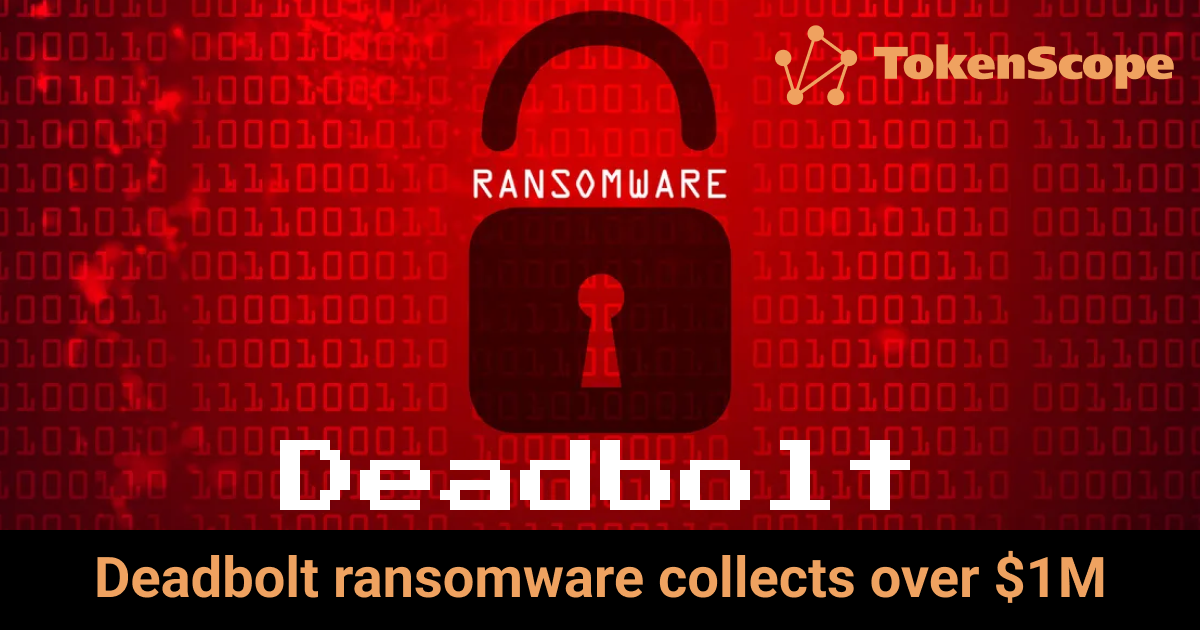 Deadbolt ransomware collects over $1M